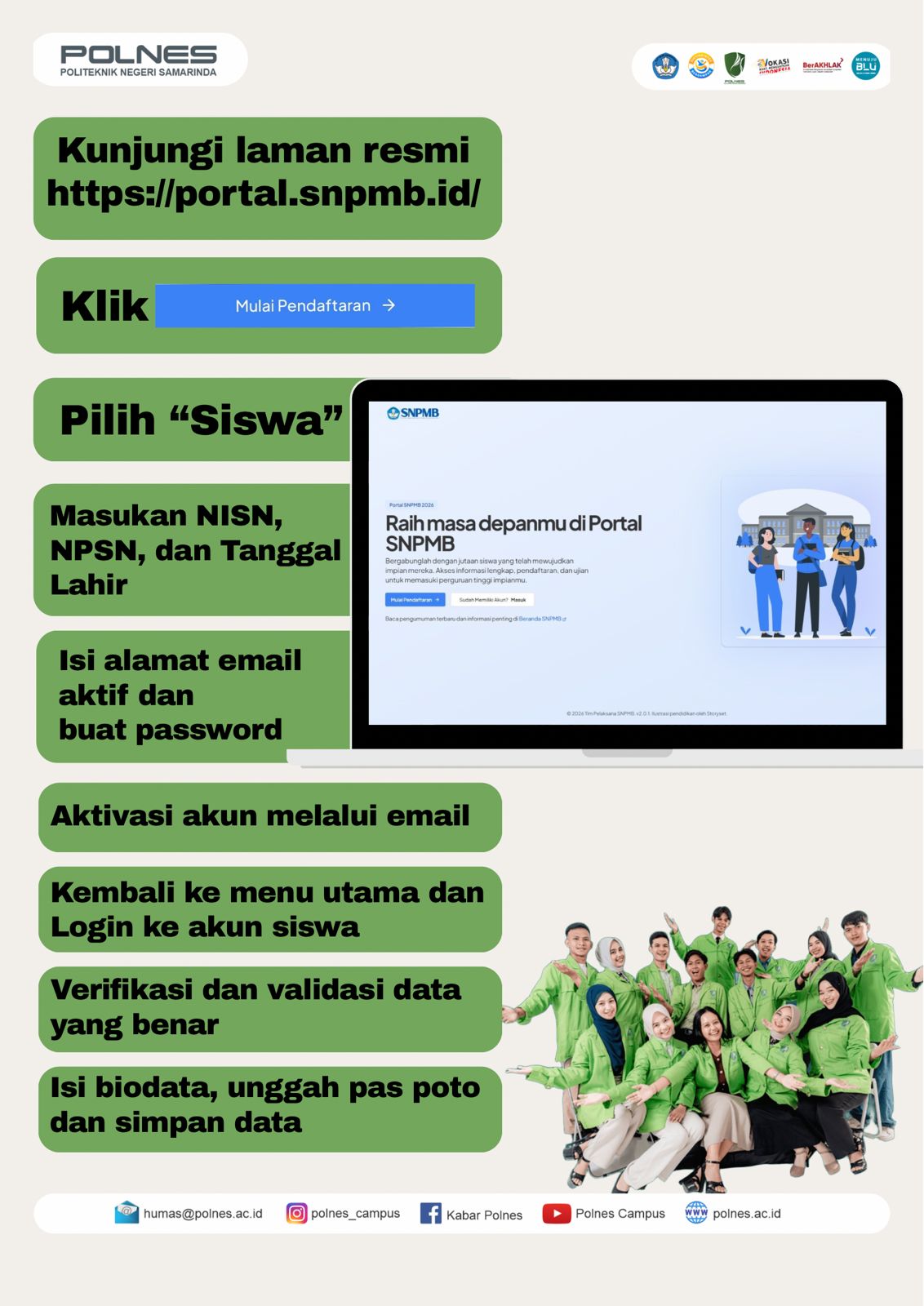 PANDUAN REGISTRASI AKUN SNBP 2