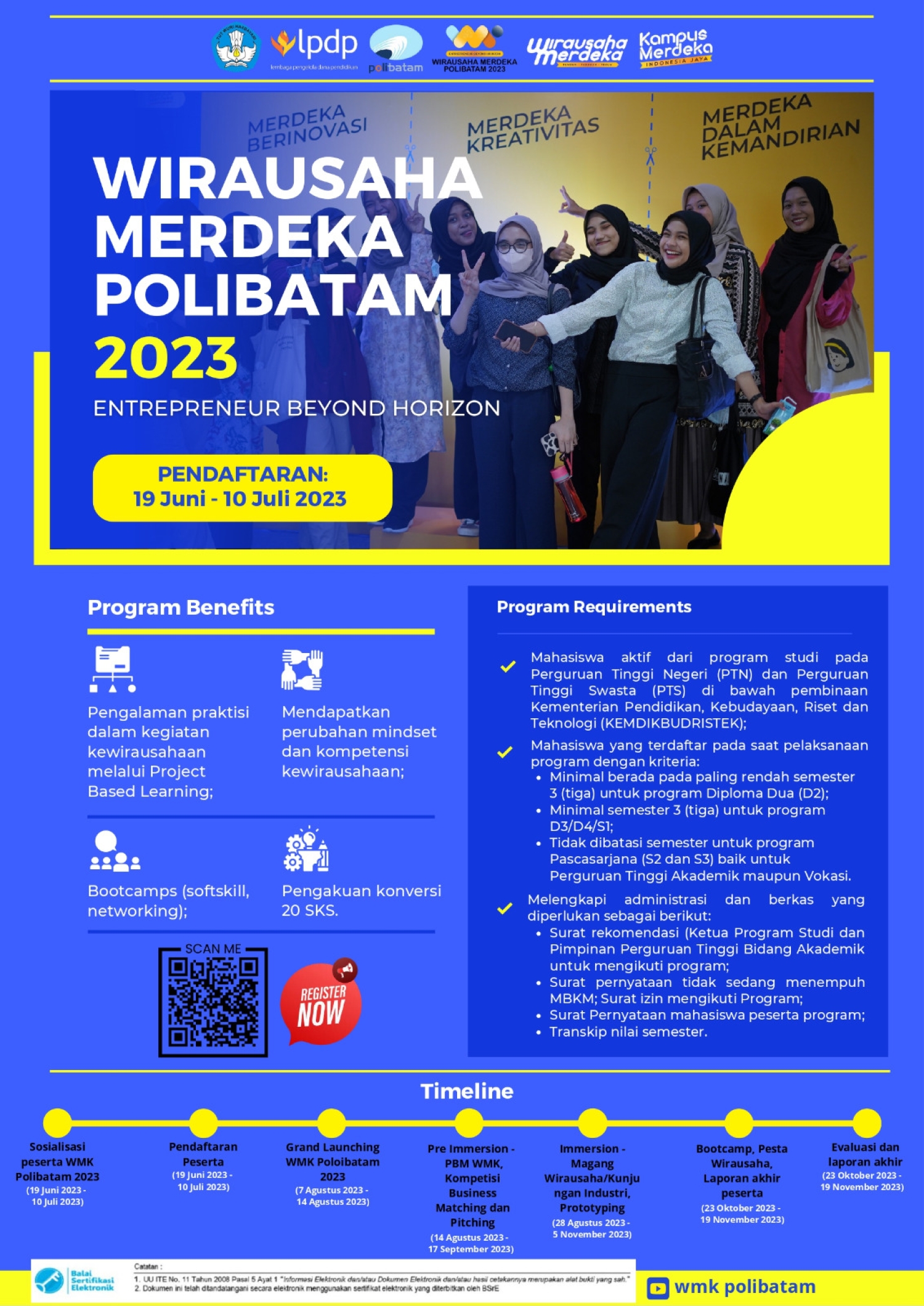 Pendaftaran Wirausaha Merdeka by LPDP 2023
