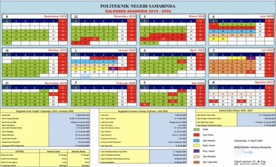 Kalender Akademik POLNES 2019-2020 ref. Pandemi Covid-19