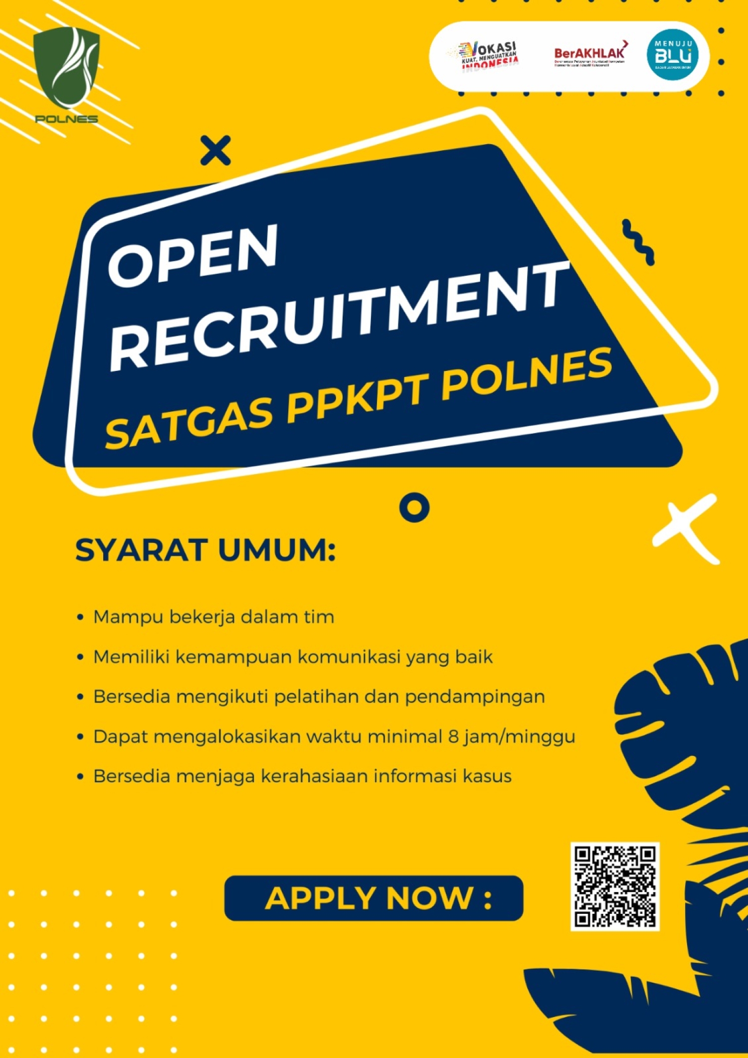 Open Recruitment Satgas Satuan Tugas Pencegahan dan Penanganan Kekerasan (Satgas PPKPT) Politeknik Negeri Samarinda 2025 - 2027