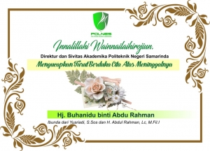 Berita Duka turut berduka cita yang mendalam atas wafatnya ibunda Pak  Yusriadi dan Pak Ust. Abdurahman