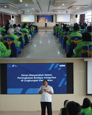 Kantor Wilayah Direktorat Jenderal Pajak Kalimantan Timur dan Utara (Kanwil DJP Kaltimtara) mengenalkan perpajakan dan anti korupsi kepada ratusan mahasiswa Politeknik Negeri Samarinda