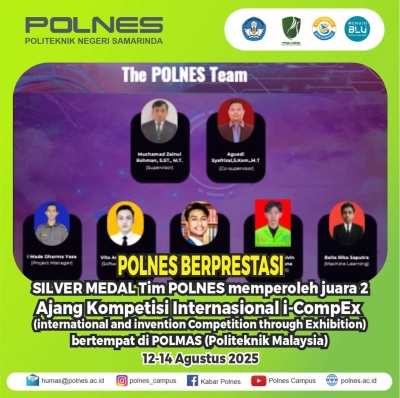 Polnes Berprestasi! Juara 2 dalam ajang kompetisi internasional i-CompEx di Politeknik Malaysia