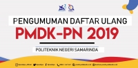 Pengumuman Perpanjangan Jadwal Daftar Ulang PMDK PN POLNES 2019-2020