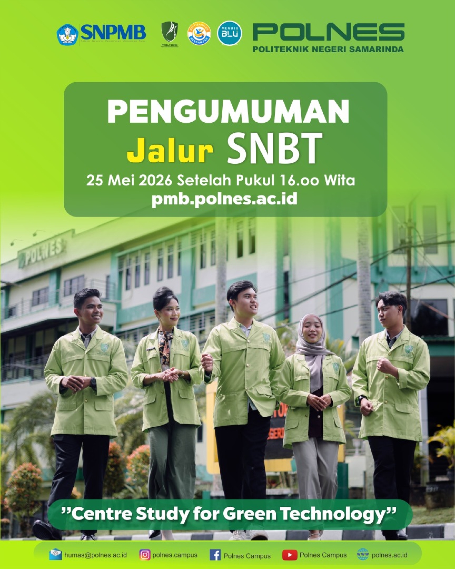 PROSEDUR DAFTAR ULANG / REGISTRASI CAMABA LULUS PMB JALUR (SNBT) SELEKSI NASIONAL BERBASIS TES TAHUN AKADEMIK 2026-2027