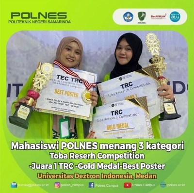 Mahasiswa POLNES menang 3 kategori Toba Reseach Competition