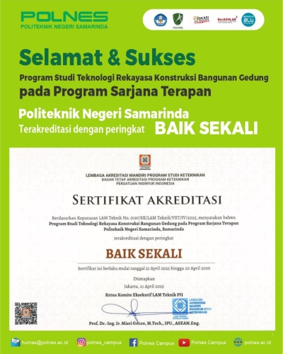 Selamat dan Sukses Atas Diraihnya Peringkat Akreditasi "Baik Sekali"
