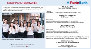 Lowongan Pekerjaan PT Bank Panin TBK