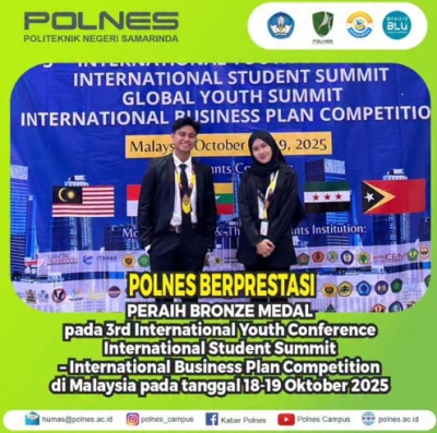 Polnes Berprestasi! Mahasiswa POLNES Raih Medali Perunggu di Ajang Internasional di Malaysia