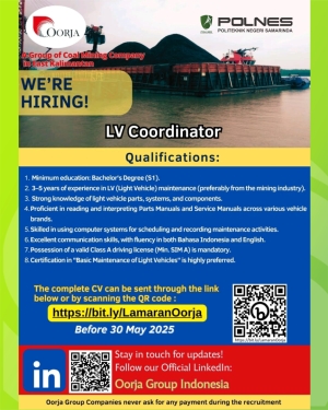 LOKER OORJA Grup Perusahaan Pertambangan Batubara di Kalimantan Timur
