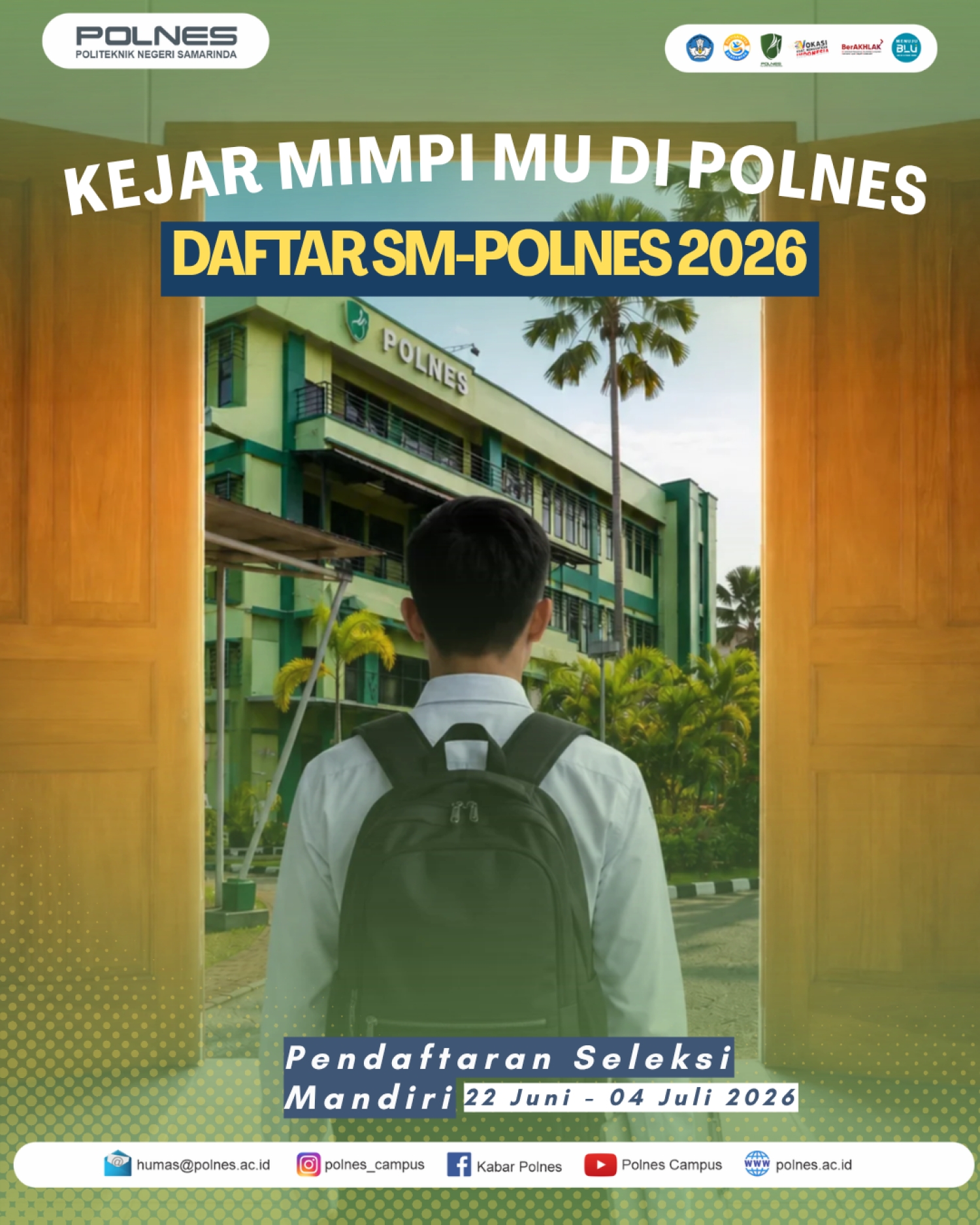 Seleksi Mandiri (SM) Politeknik Negeri Samarinda Tahun 2026 resmi dibuka!