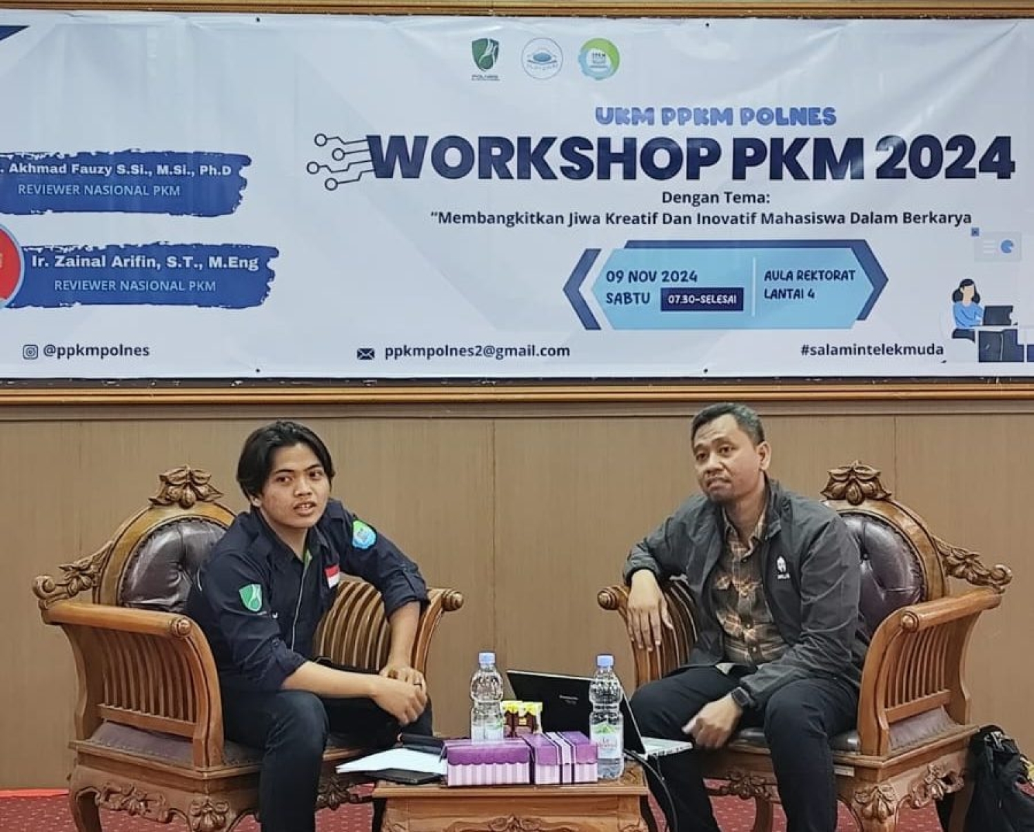 GELAR PELATIHAN, UKM PPKM POLNES SIAP KEMBANGKAN KREATIVITAS MAHASISWA