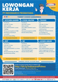 Lowongan kerja PT.  Indomarco Prismatama Samarinda (Indomaret) Maret 2023